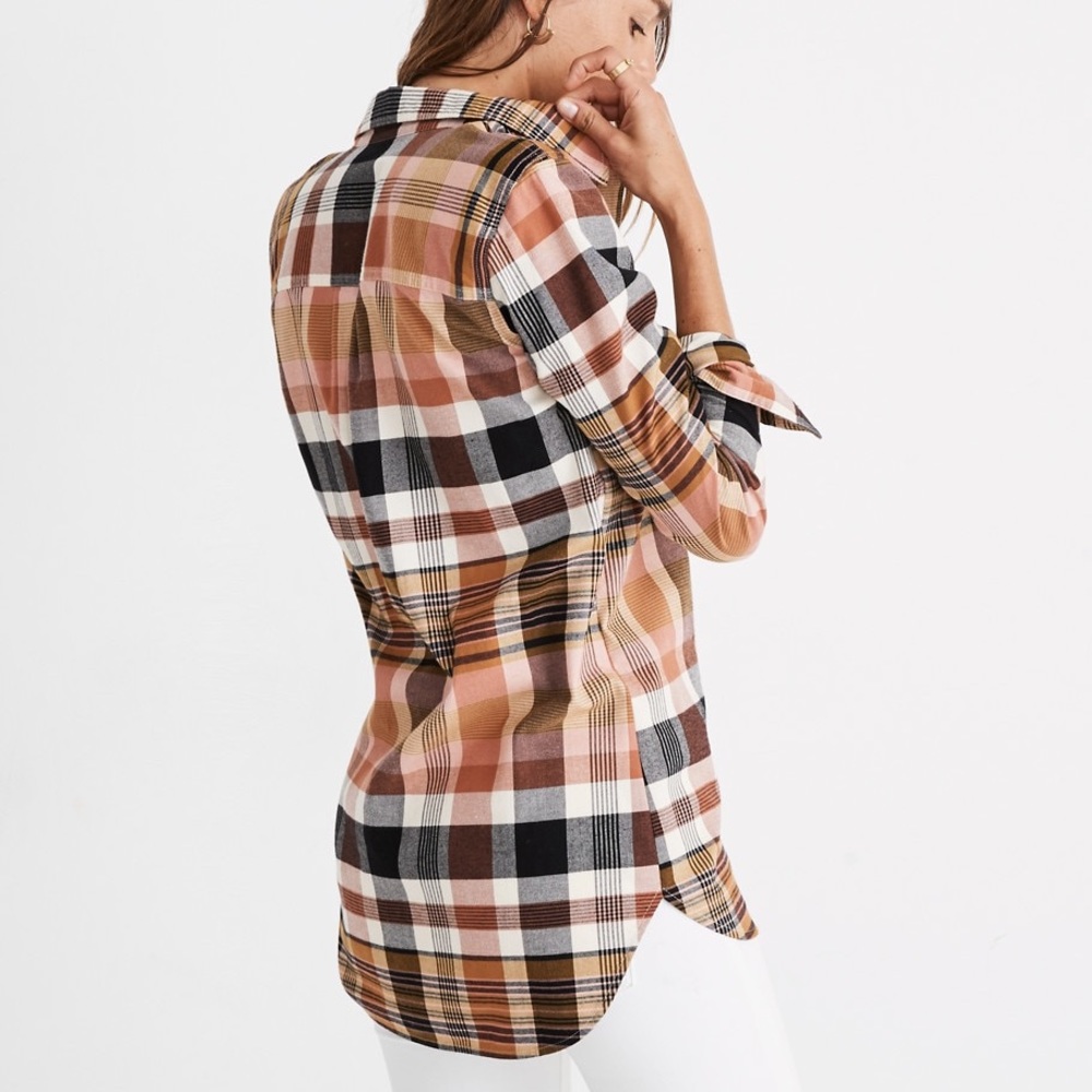 Madewell Classic Ex-Boyfriend Shirt Seconda Plaid - Picture 4 of 6
